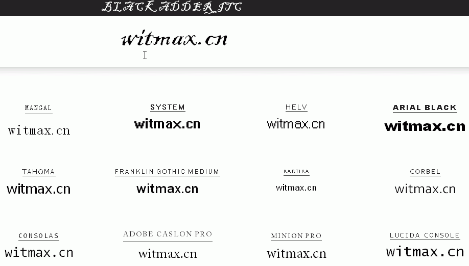 3款在线字体效果对比工具